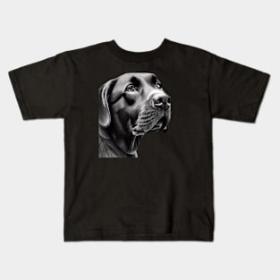 Black Labrador Dog Kids T-Shirt